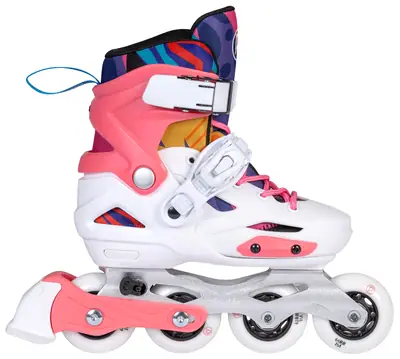 Playlife Flash Pink Adjustable Kids Inline Skates
