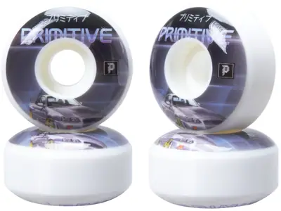 Primitive Team 101A Skateboard Wheels 4-Pack
