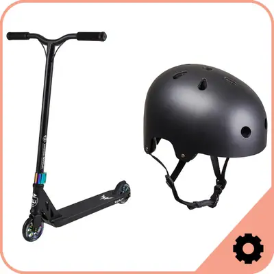 Stunt Scooter + HangUp Helm Set