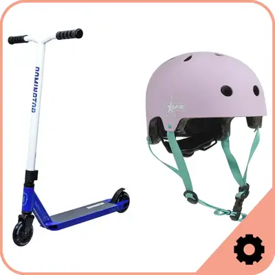 Trick sparkcykel + Hjälm Paket