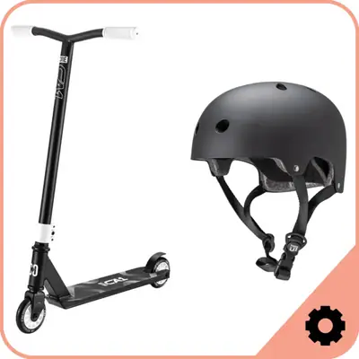 Trotinete Freestyle + Helmet Pacote