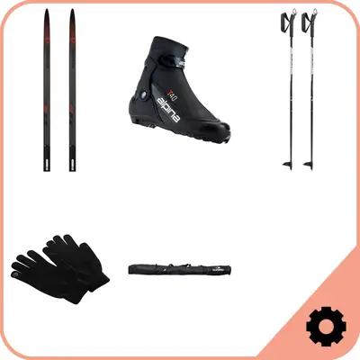 Rossignol Cross Country Skating Ski Komplekts