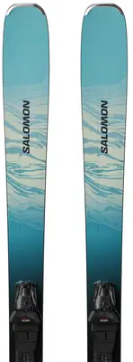Salomon E Stance Womens 80 + M10 GW All Mountain Skis
