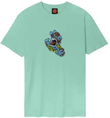 Santa Cruz Roskopp Screaming Five Front T-Shirt