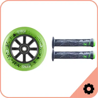 Scooter Rollen und Griffe