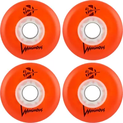 Seba Luminous LED Inline Skate Wheels 4-Pack