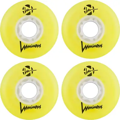 Seba Luminous LED Inline Skate Wheels 4-Pack