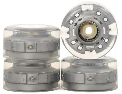 SFR Light Up 58mm 82A Roller Skate Wheels 4-Pack
