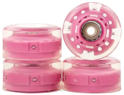 SFR Light Up 58mm 82A Roller Skate Wheels 4-Pack