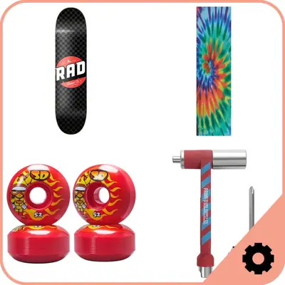 Skateboard Deck et Roues Pack