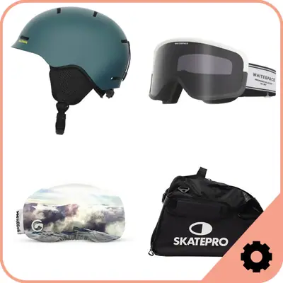 Skidglasögon och Hjälm Paket