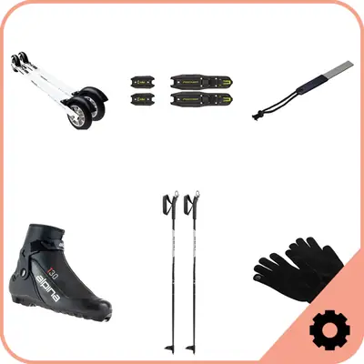 SkiGo Skate Roller Ski Set