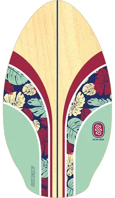 Skim One Monsteraz Wood 39 Skimboard