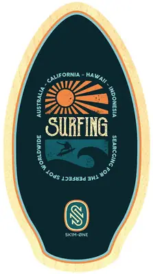 Skim One Worldwide 37 Wood Skimboard