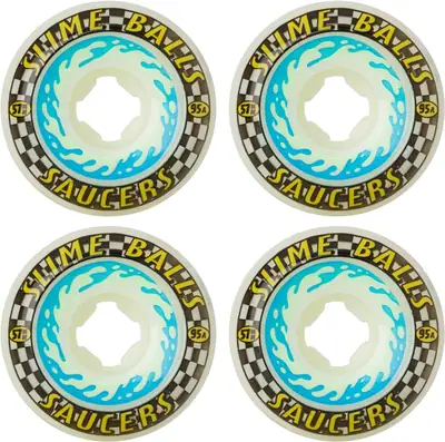 Slime Balls Saucers 95A Skateboard Wheels 4-Pack