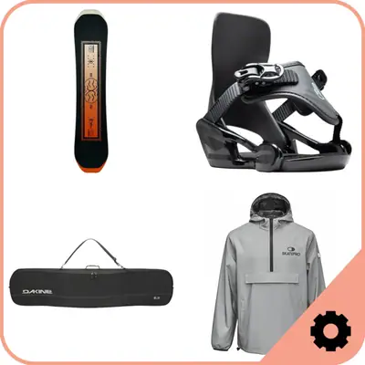 Snovborda Dēļi Binding and Mounting