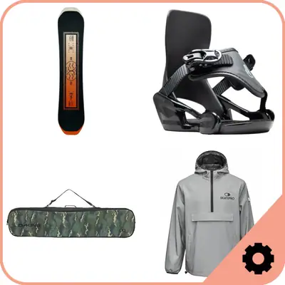 Snowboard Bindung und Mounting