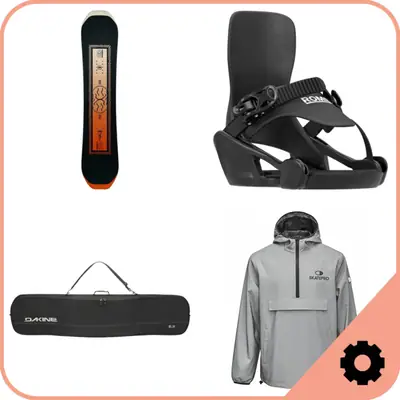 Snowboard Fijación y Mounting