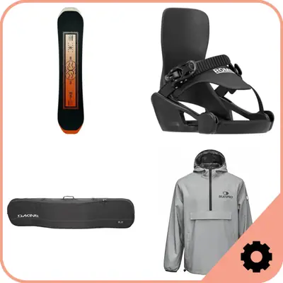 Snowboard Bindung und Mounting