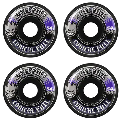 Spitfire Formula Four 99A Conical Full Skateboard Wheels 4-Pack