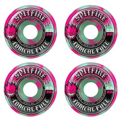 Spitfire Formula Four 99A Skateboard Wheels 4-Pack | SkatePro