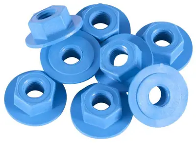 Sure-Grip Zero Tuercas de Eje de Nylon