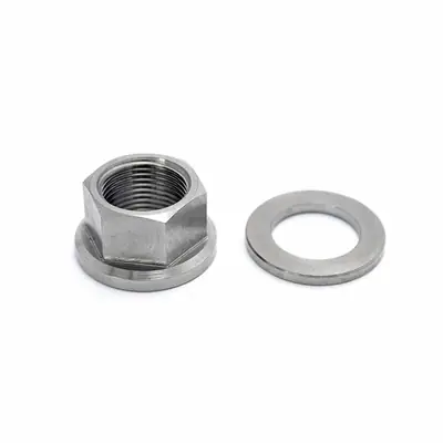TLC Titanium BMX Axle Nut With Spacer