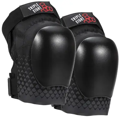 Triple 8 KP 22 Knee Pads - Black - Skateboard & BMX Protection