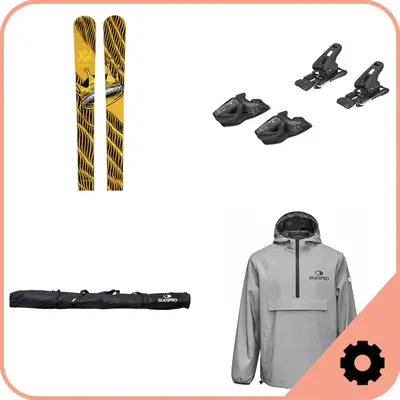 Twintip Ski Binding and Mounting