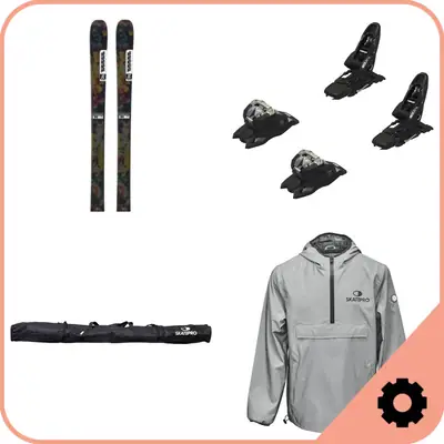 Twintip Ski Bindung und Mounting