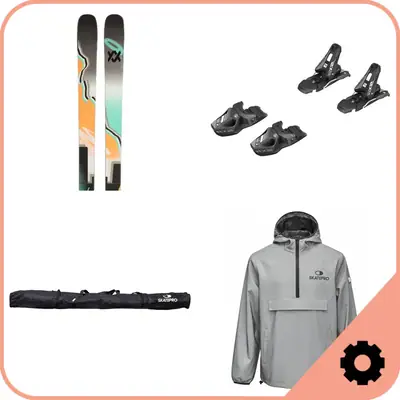 Twintip Ski Bindung und Mounting