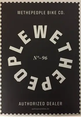 Wethepeople Authorized Dealer Klistermärke