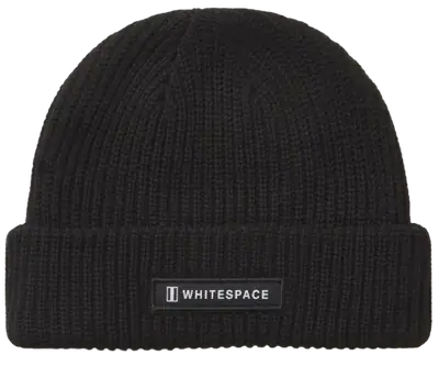 Whitespace Ribbed Beanie