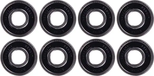 Bones Skateboard Bearings SUPER REDS with Spacers/Washers and T-Tool 