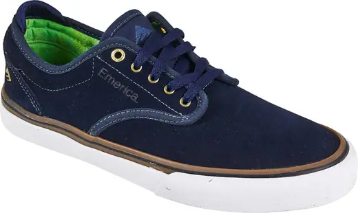 Emerica Shoes Wino G6 Slip On Jeremy Leabres Black Blue Skateboard Sneakers 