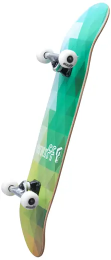 Enuff Green Geometric 7.75 Inch Skateboard Complete