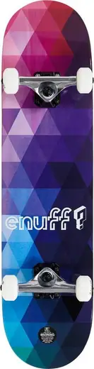 Enuff Skateboards Geometric Factory Complete Skateboard 7.75" New Free Delivery 