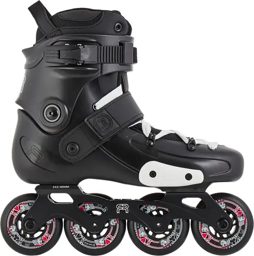 Black White FR Skates FR X 310 Recreational Inline Freeskates 