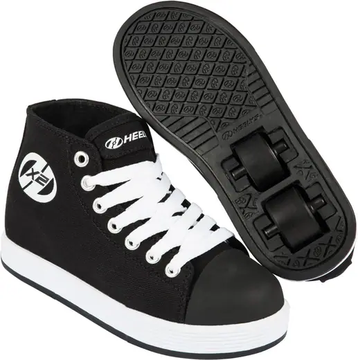 Heelys Fresh Hi Top Black/White Shoes With Wheels