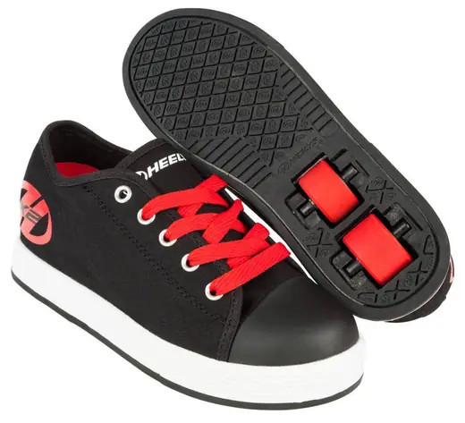 Heelys Fresh Black/Red Shoes With Wheels SkatePro