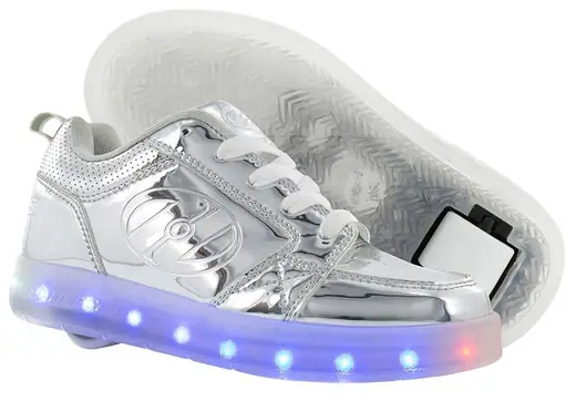 Heelys Premium 1 Lo Silver Shoes With 