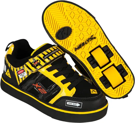 Heelys X2 Bolt Black/Yellow Shoes With 