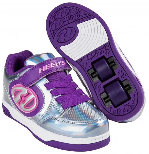 Fæstning Subjektiv Installere Heelys X2 Plus Lighted Silver/Purple/Pink Shoes With Wheels