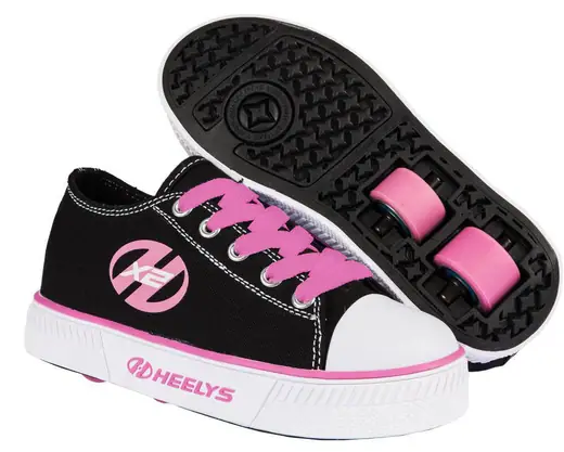 Scheiden Sandalen klep Heelys X2 Pure Zwart/Roze Schoenen Met Wieltjes | SkatePro