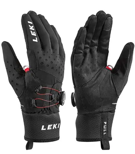 LEKI Griffin Tune S Boa Leder-Fingerhandschuhe Skiing Gloves Men's Gloves 
