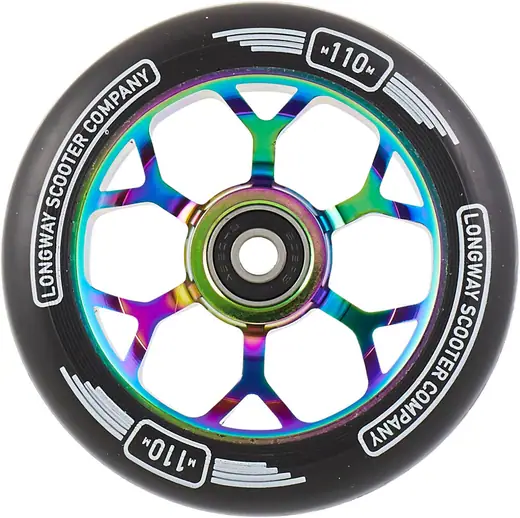 2 x Root Industries Lotus Stunt-Scooter Rolle 110mm Wheels Neochrome Rainbow 
