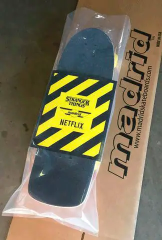 Madrid Stranger Things Movie Prop Replica Explosion Mad Max Skateboard Deck Only 