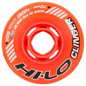 Clinger Hi-Lo Inlline Roller Wheels Red 76mm 74a 