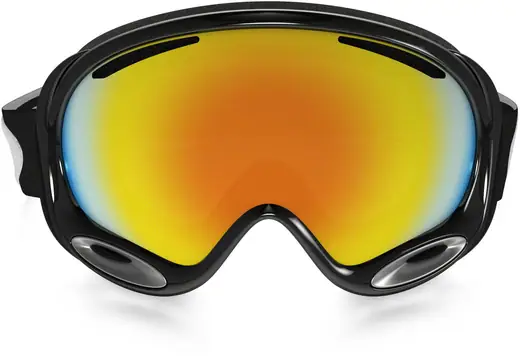 Oakley A Frame Jet Black/Fire Iridium Ski Goggles
