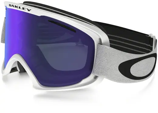 Oakley O Frame  XM Matte White Violet Iridium Ski Goggles